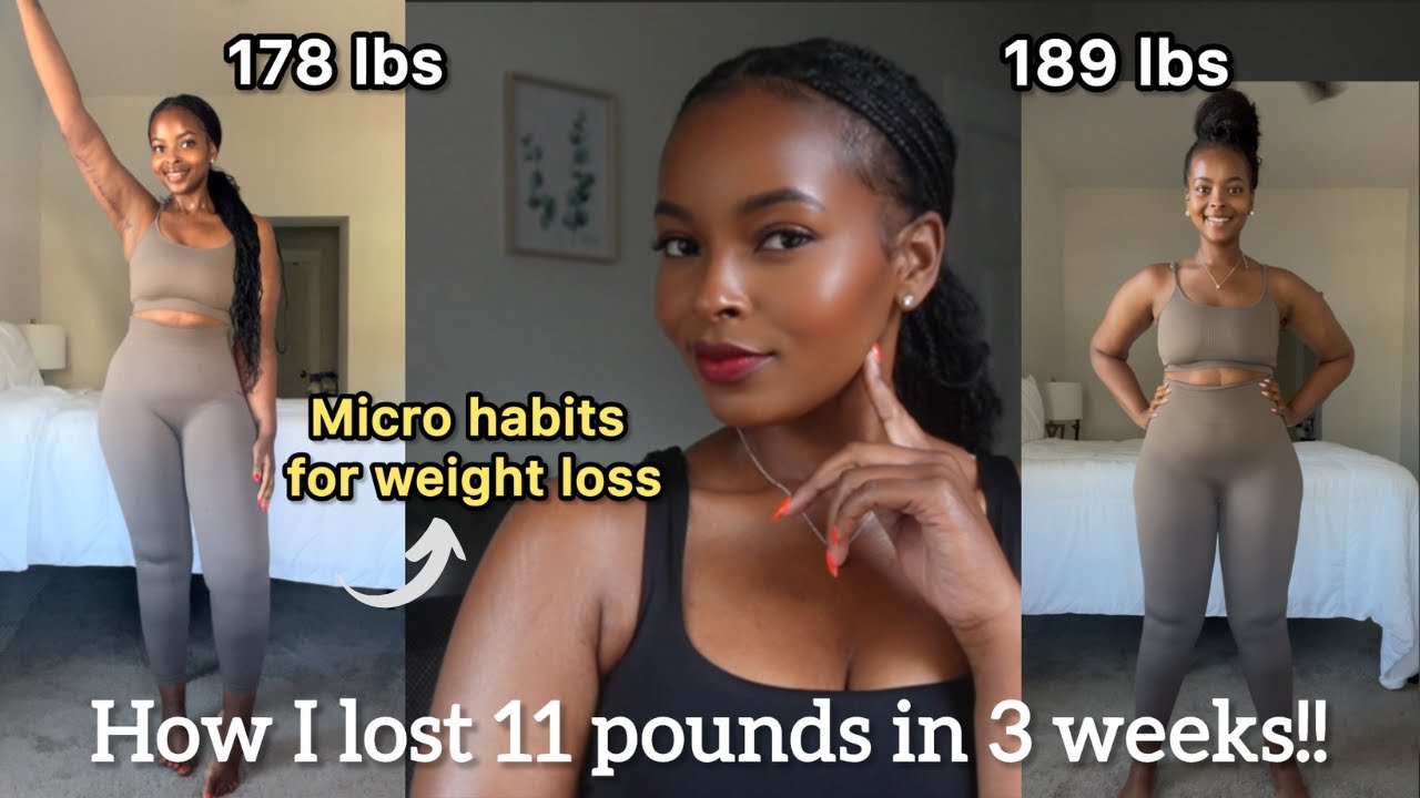 Как я похудела на 5 кг за 21 день! | 5 микропривычек, которые изменили моё тело и мышление💫