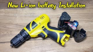 New lithium-ion battery replace cordless drill machine | Let's See Inside |