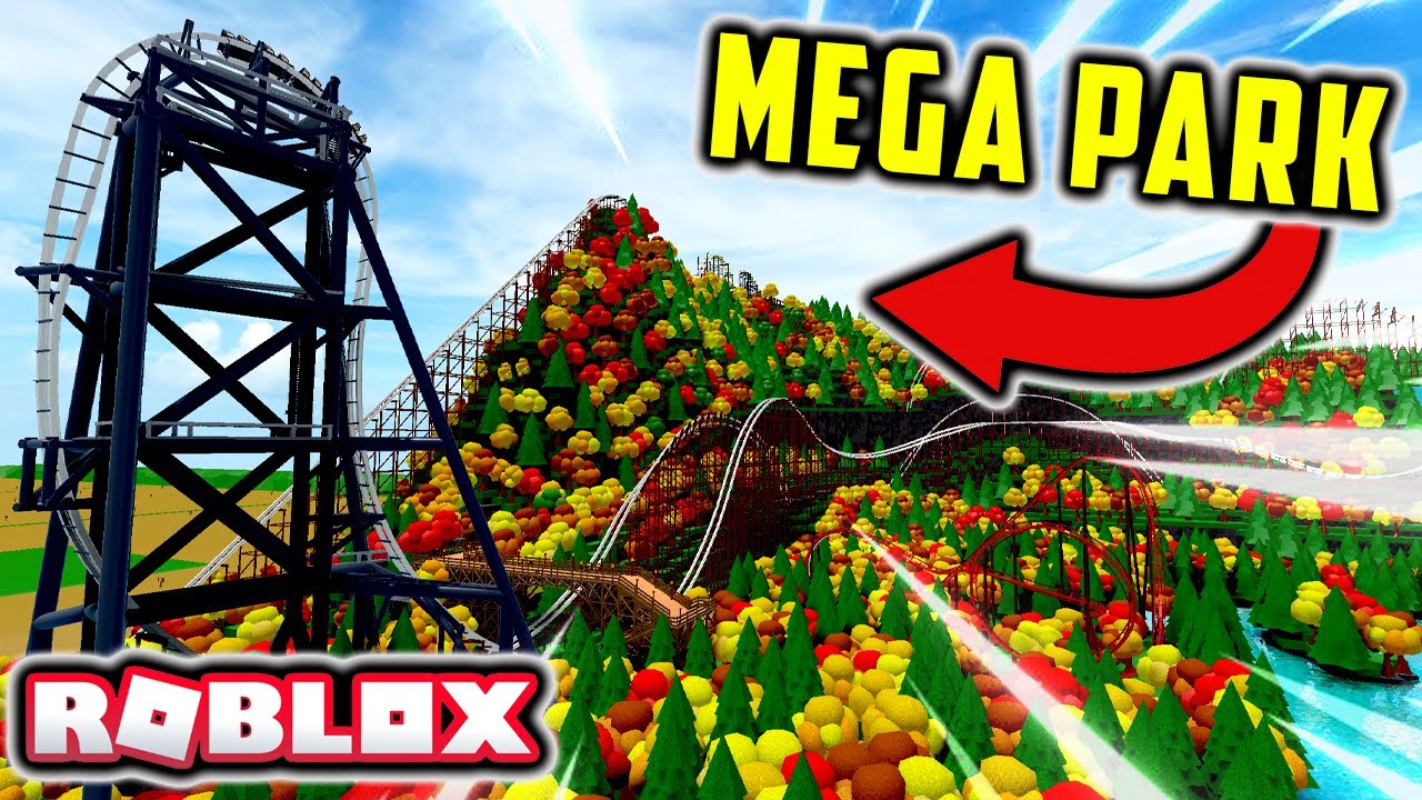 *MEGA PARK* Theme Park Tycoon 2 Mine Coaster!!