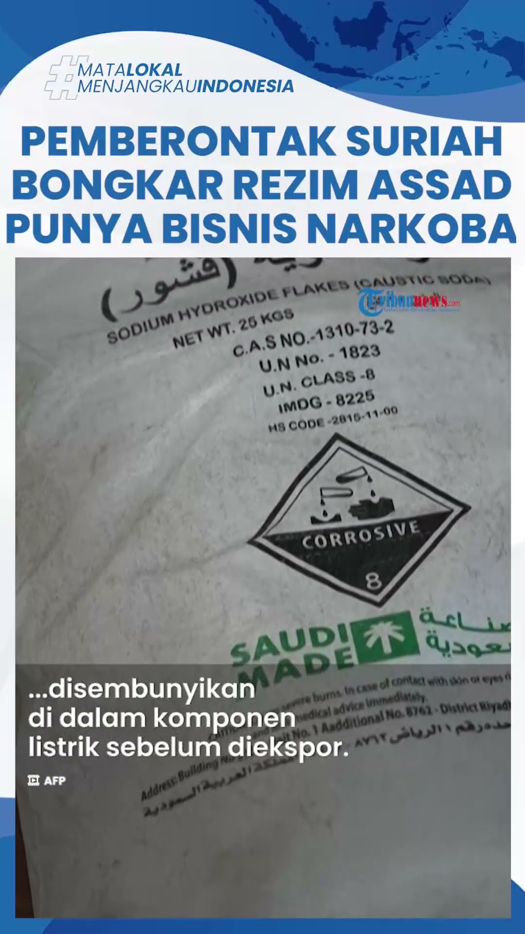 Bisnis Narkoba Rezim Assad Suriah Dibongkar Kelompok Pemberontak HTS, Membanjiri Pasar Gelap Timteng