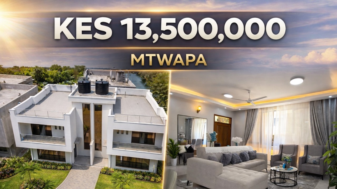 Inside 4 Bedroom Gated Community Villas for Sale in Mtwapa Kenya #propertyinvestment #kenyahomes