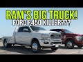 The RAM 4500 vs FORD F450 Finally Meet!  RAM with Kelderman Air! Showdown Part 1