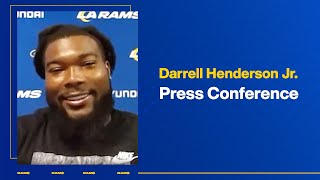 Rams RB Darrell Henderson Jr. On Touchdown Run vs. Falcons & Blocking By Cooper Kupp & Ben Skowronek