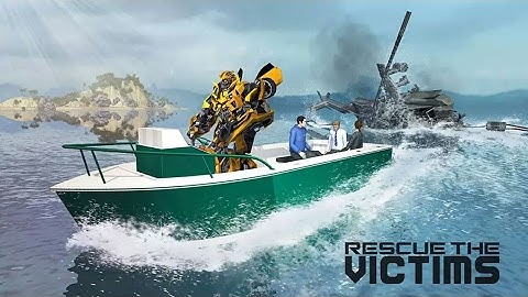 Super Robot Squad Flying Hero Rescue Android Gameplay HD