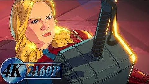 Thor vs. Captain Marvel the Party-Pooper Fight Scene [No BGM] | What If...?