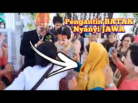 Pestanya Jadi Ramai, Pengantin Batak Nyanyi Jawa