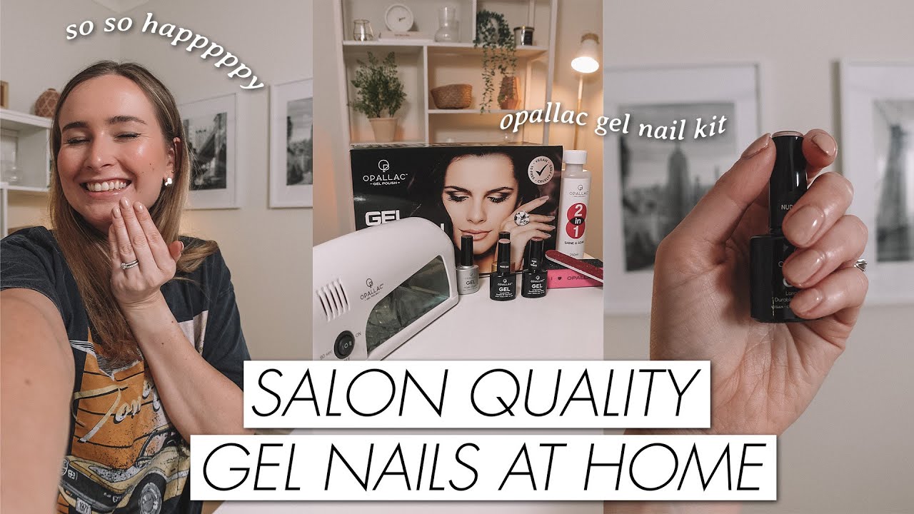 How To Do Gel Nails AT HOME! (Opallac Gel Nail Polish Kit Tutorial