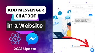 How to Add Messenger ChatBot To your Website Step by Step | Custom chat in React App screenshot 4