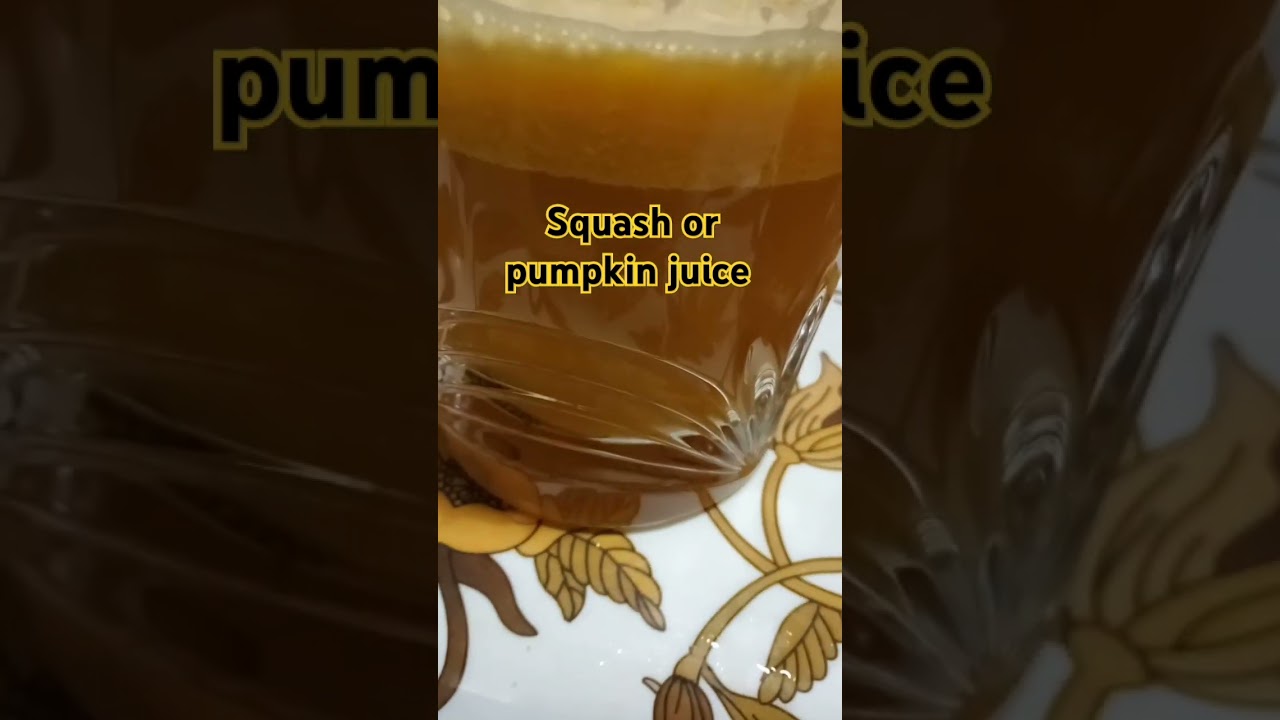 Pumpkin juice 