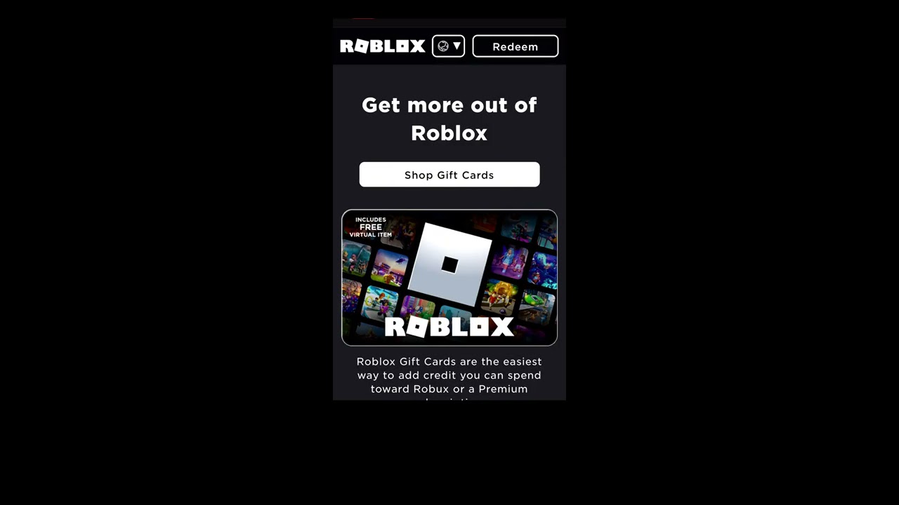 How To Redeem A Roblox Gift Card On Mobile