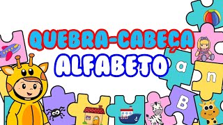 Portuguese Alphabet Puzzle | Learn Letters While Playing | Educational Video | Alfabrinca screenshot 2
