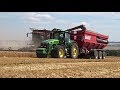 Claas Lexion &amp; Case IH | Harvest Wheat 2017 | John Deere 8530 &amp; Perrard Interbenne 38 | Agriculture