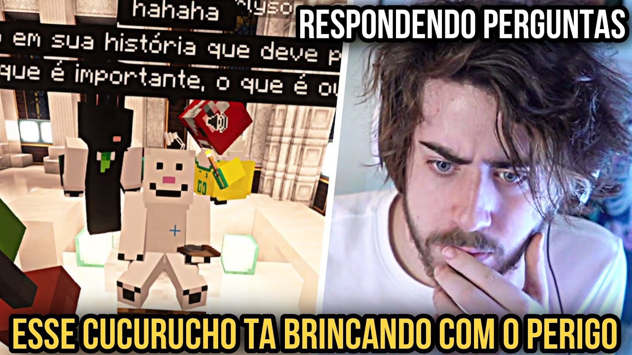 CELLBIT reencontra CUCURUCHO e COELHO com Richarlyson no QSMP Minecraft