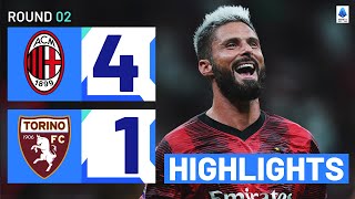 Milan-Torino 4-1 | Giroud and Pulisic score in emphatic win: Goals \& Highlights | Serie A 2023\/24