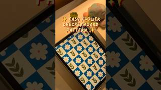 Details Easy daisy checkerboard pattern 💙 | A quiet drawing process #shorts #patterndesign #procreate Update