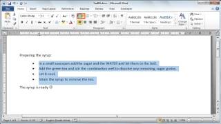 CAT_10_Word Processing_Office - 22 Bullets & Numbers