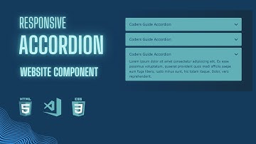 Accordion website component #html #css #webdesign