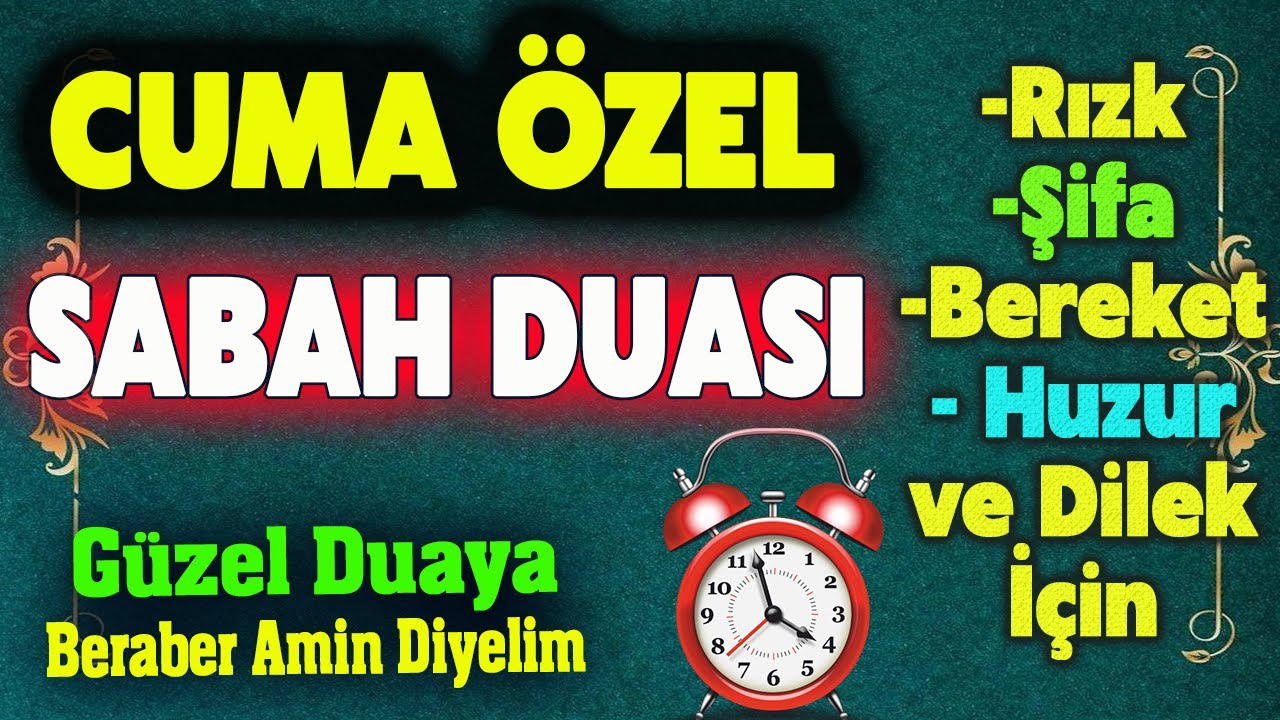 CUMA DUASI DİNLE Güne Özel Dua