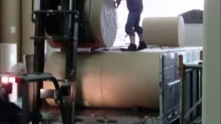 ロール紙の俵積みの仕方