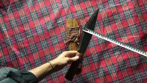 Dao Mèo 23cm Gỗ Cẩm Chỉ, Thép 80crv2 của Anh Bắc | Dao Cao Tân (Jvu)