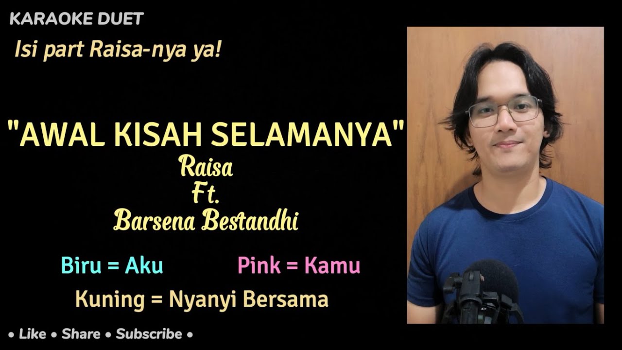 Awal Kisah Selamanya (Karaoke Duet) | Male Part Only - Tanpa Vokal Cewek | Raisa, Barsena Bestandhi