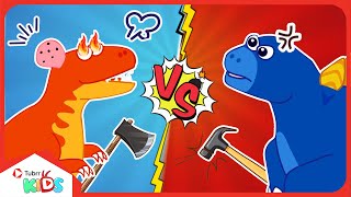 Dinosaur Fighting T-Rex vs Vastatosaurus | Kids Cartoon