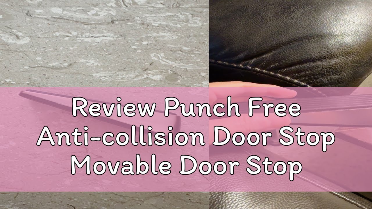 Review Punch Free Anti-collision Door Stop Movable Door Stopper Rubber Windproof and Anti Pinch Hea