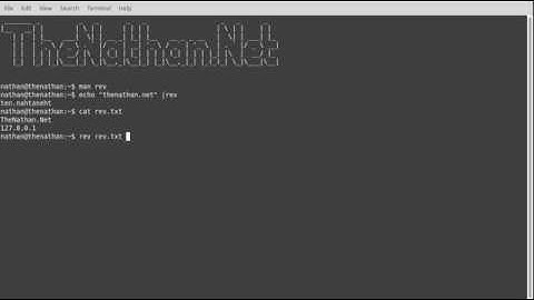 Linux rev command