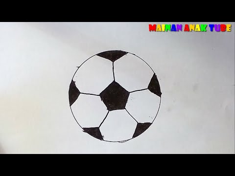 Cara Menggambar Bola Sepak Bola