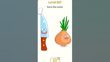 DOP 2 : Draw One Part 2 Level 287 | Save the onion | #shorts #ytshorts |#dop2