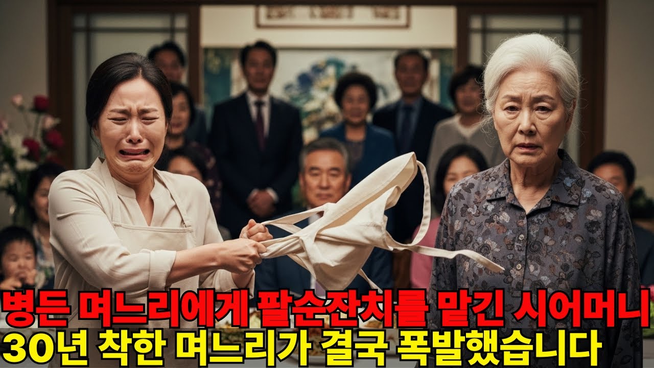 병든 며느리에게 팔순잔치를 맡긴 시어머니, 30년 착한 며느리는 결국 폭팔하는데
