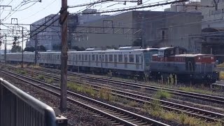 DE10-1561牽引　東京メトロ17000系17187F　甲種輸送　吹田通過