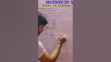Derivation of Second Equation of Motion By calculus method #equationsofmotion #class11physics #9th
