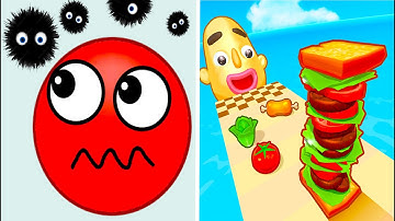 Sandwich Runner Vs Hide Ball 🔴⚫🟢 Walkthrough All New Max Update Mobile Tiktok Gameplay VK3595