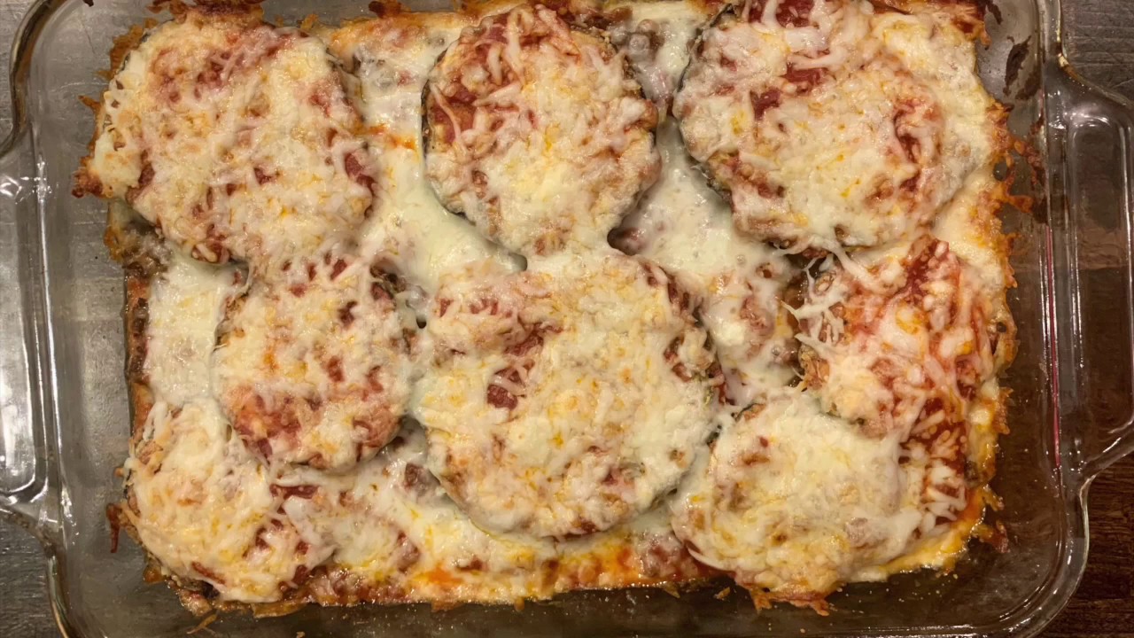 Low Carb Ground Beef & Eggplant Casserole Recipe YouTube