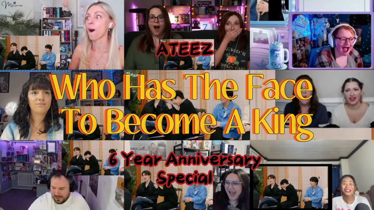 ATEEZ | Who Has The Face To Become a KING | 6 year Anniversary special episode | REACTION MASHUP