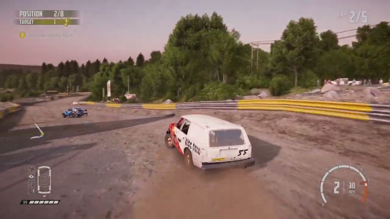 Wreckfest tournament daily race at Vale Falls Circuit
