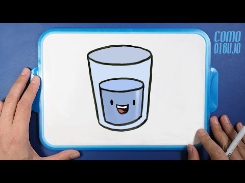 Como Dibujar un Vaso de Agua kawaii paso a paso ✅ COMO DIBUJO @ComoDibujo