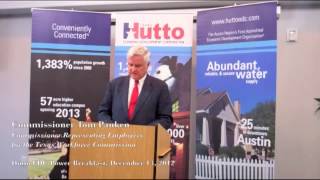 Hutto Economic Development Corporation Dec. 13, 2012 Power Breakfast: TWC Commissioner Tom Pauken