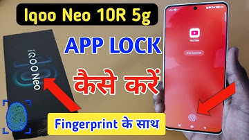 Iqoo neo 10r 5g fingerprint app lock/Iqoo neo 10r 5g me app lock kaise kare/Iqoo apps lock setting