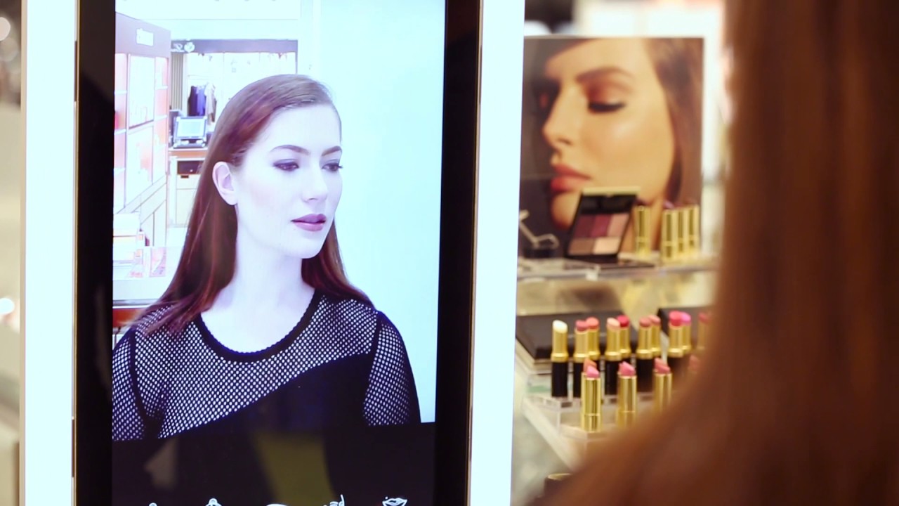 10C ハイミラー プラスデバイス型ビューティミラーメイクアップシミュレーション 売場で行ったメイク方法の動画記録が可能に MemoMi デジタルメイク