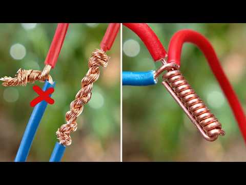 How to Twist Electric Wire Together & Useful Tricks #smart #smarttricks
