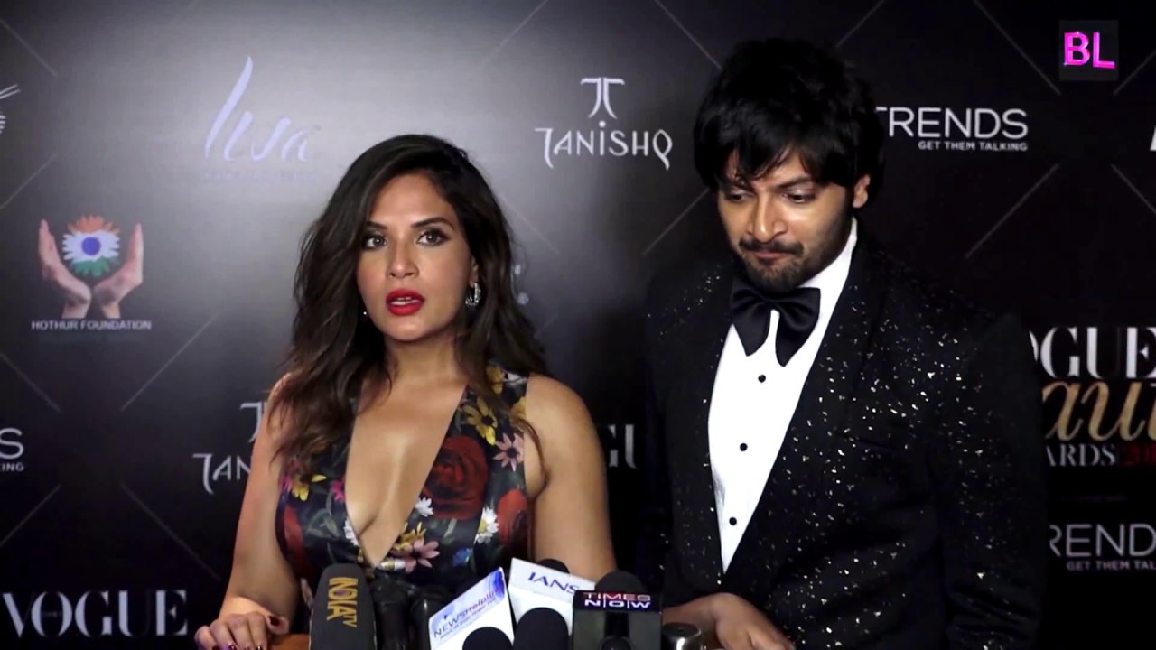 Vogue Beauty Awards 2018 Red Carpet | Richa Chadda and Ali Fazal | Most Beautiful Couple