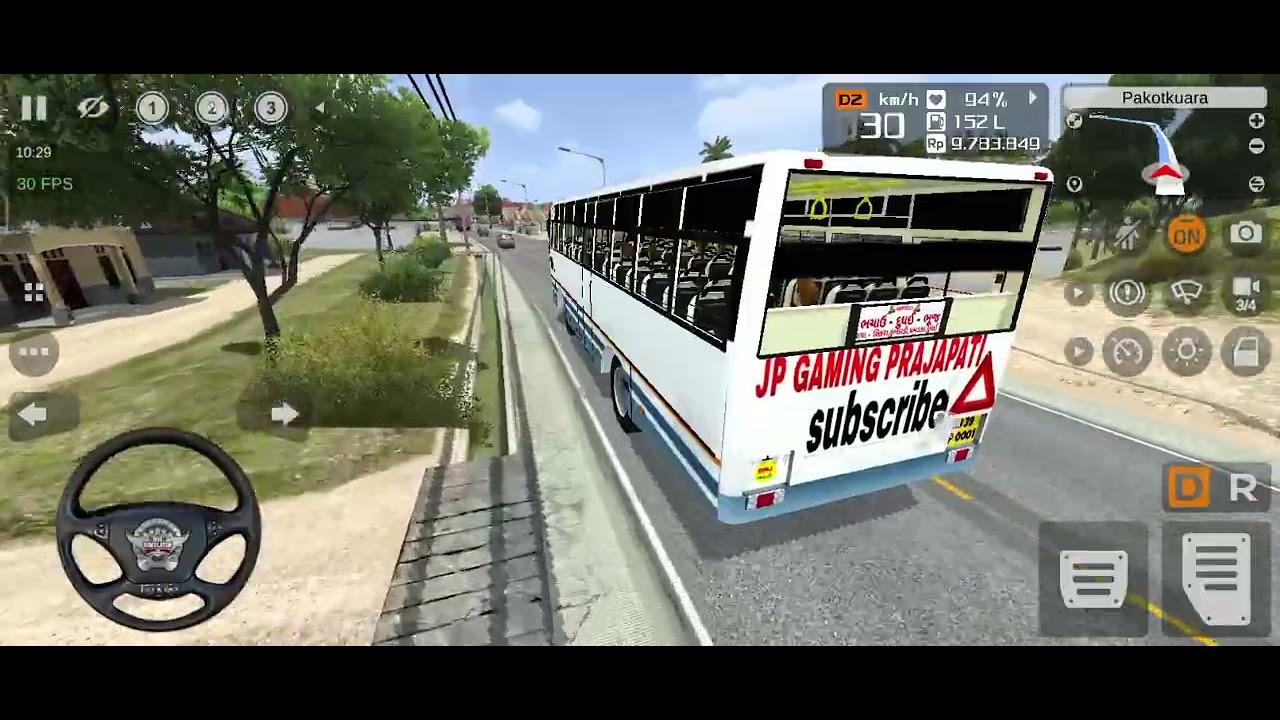 Indonesia bus simulator G. S R. T. C. BUS MOD VIDEO 📷#gaming #video #bussid #indonesia 
