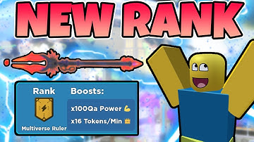 I RANKED UP TO *MULTIVERSE RULER* AND IT