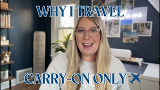 The Benefits of Packing Carry-On Only ✈️ | Travel Tips, Packing Profile