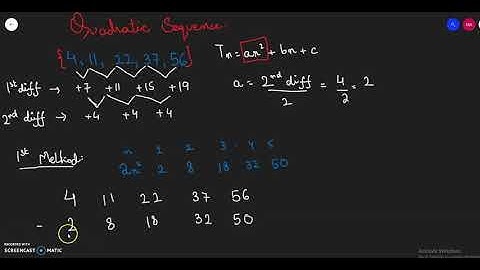 Quadratic Sequence 1