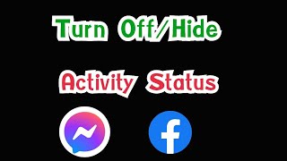 How to Turn Off/Hide Active Status on Facebook & Messenger Messenger status screenshot 3