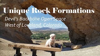 Dramatic rock formations and open grassland | Devil’s Backbone Open Space | Loveland, Colorado