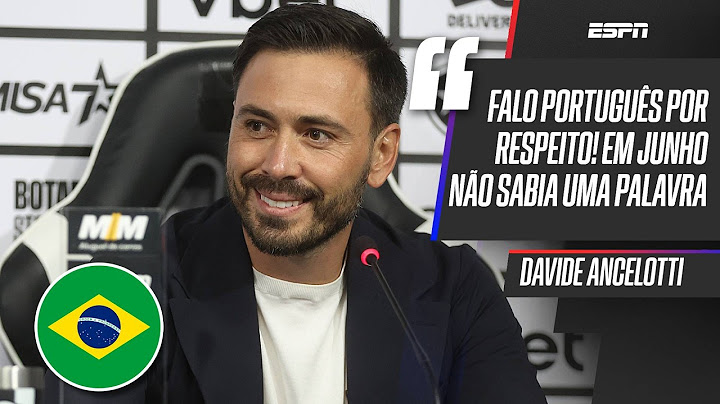 DAVIDE ANCELOTTI aparece com PORTUGUÊS FLUENTE, fala sobre DIVIDIR BOTAFOGO COM SELEÇÃO e mais!
